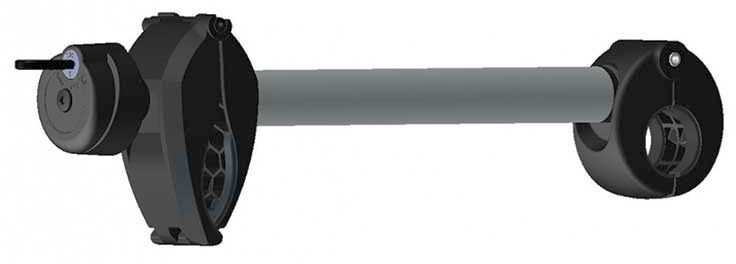 Uebler Abstandshalter mit Klammer, 2. Fahrrad, abnehmbar, (für 2er Träger) i21, X21 S, P22 S