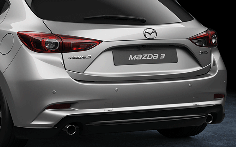 Mazda Heckschürze onyxschwarz Mazda3 BN Sport
