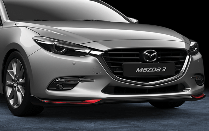 Mazda Frontschürze schwarz-rot Mazda3 BN