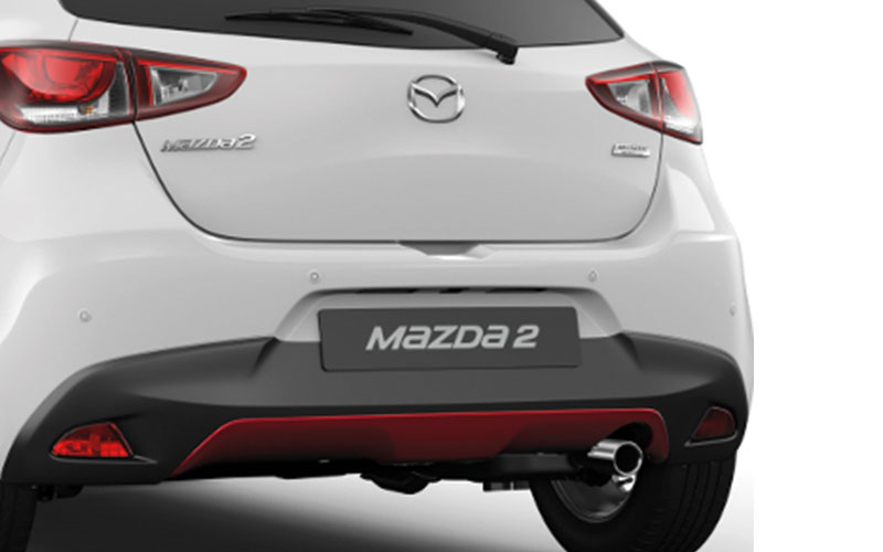Mazda Unterfahrschutz hinten Mazda DJ1 in Magmarot Metallic