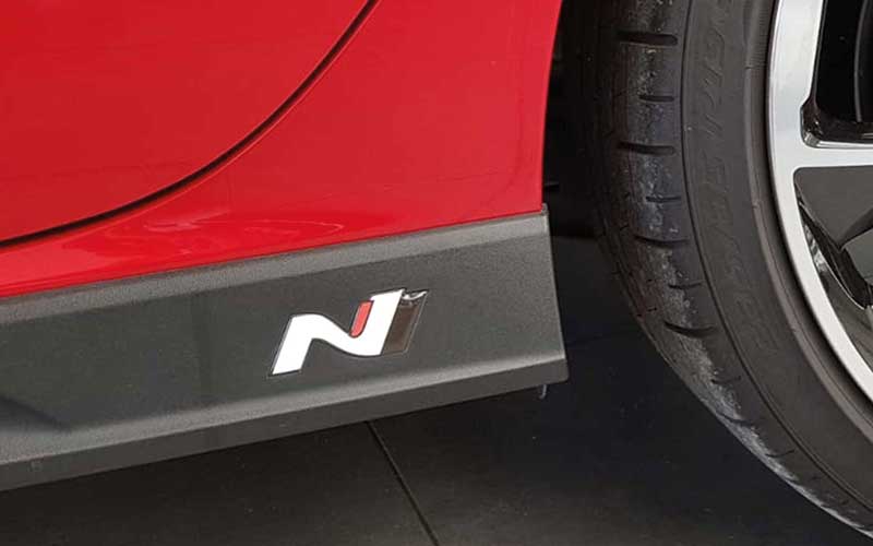 Hyundai KONA N-Logo Badge Seitenschweller