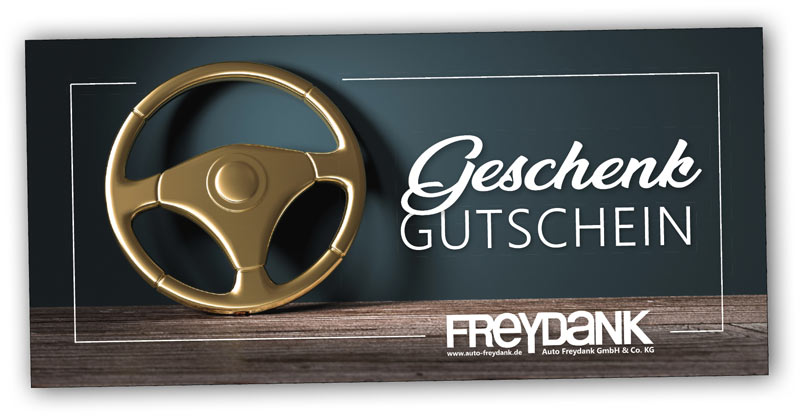 Auto Freydank Gutschein -Geschenk-