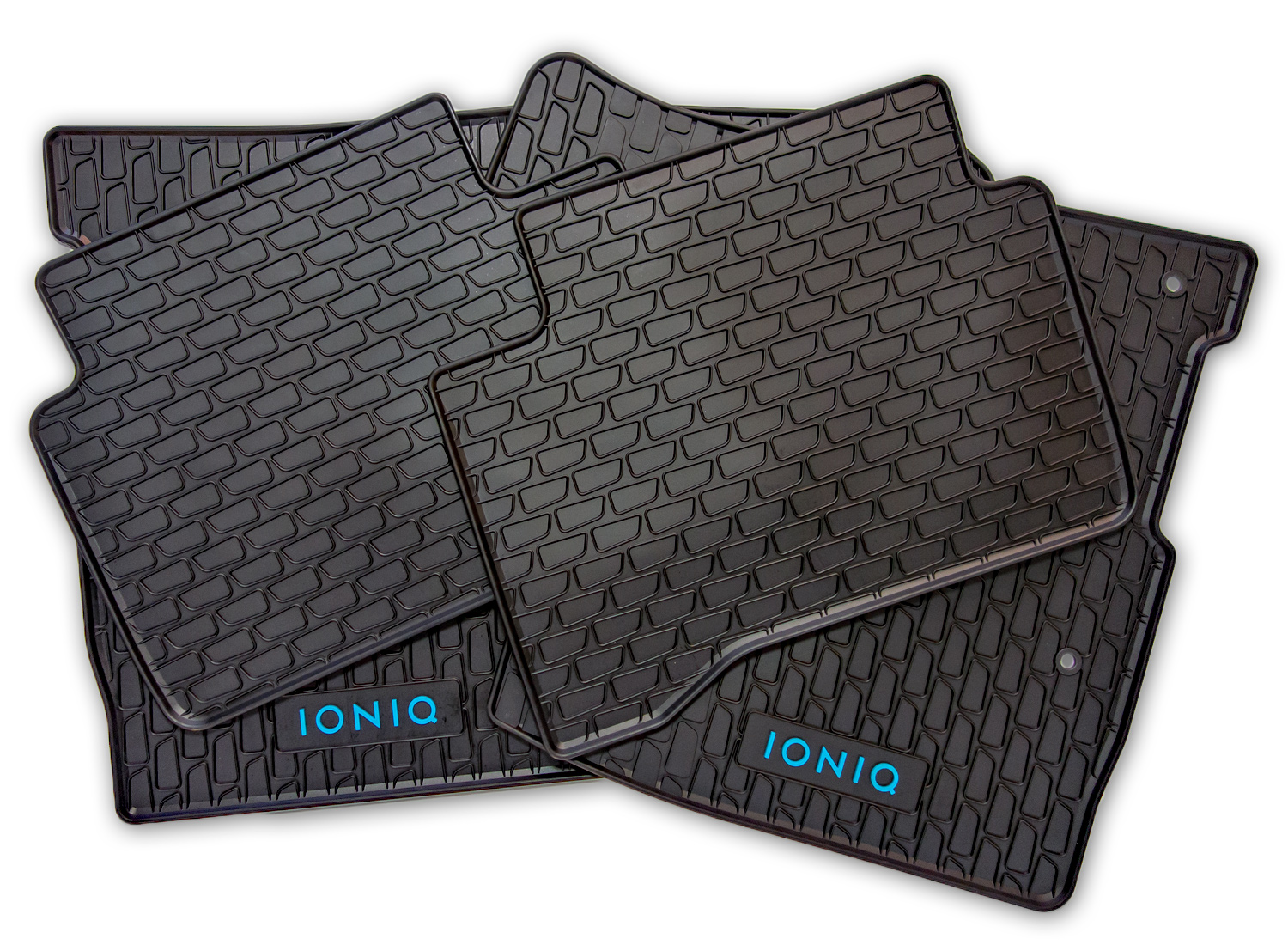 IONIQ Gummi-Fußmatten Hybrid 4-teiliges Set